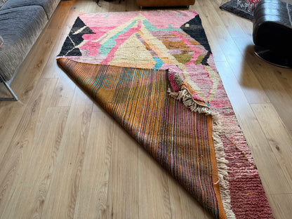 Marokkaans vintage Berber tapijt met zachte pasteltinten – 288 × 170 cm