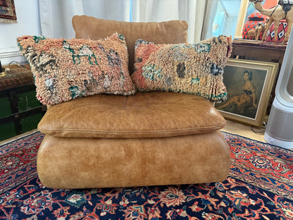 Handgemaakt kussen van een vintage Marokkaans tapijt ca. 60 × 40 cm