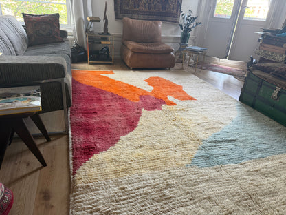 Abstract Marokkaans wollen tapijt – 305 × 193 cm
