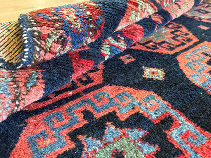 Handgeknoopt vintage tapijt – Zuid-Kaukasus (Karabagh / Kazak-stijl) – ca. 125 × 194 cm