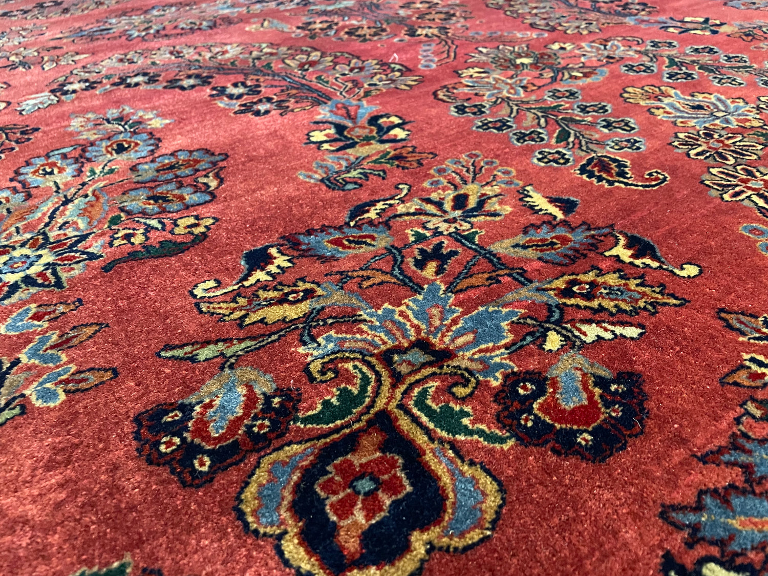 Handgeknoopt Oosterse Sarough tapijt – India – ca. 295 × 202 cm