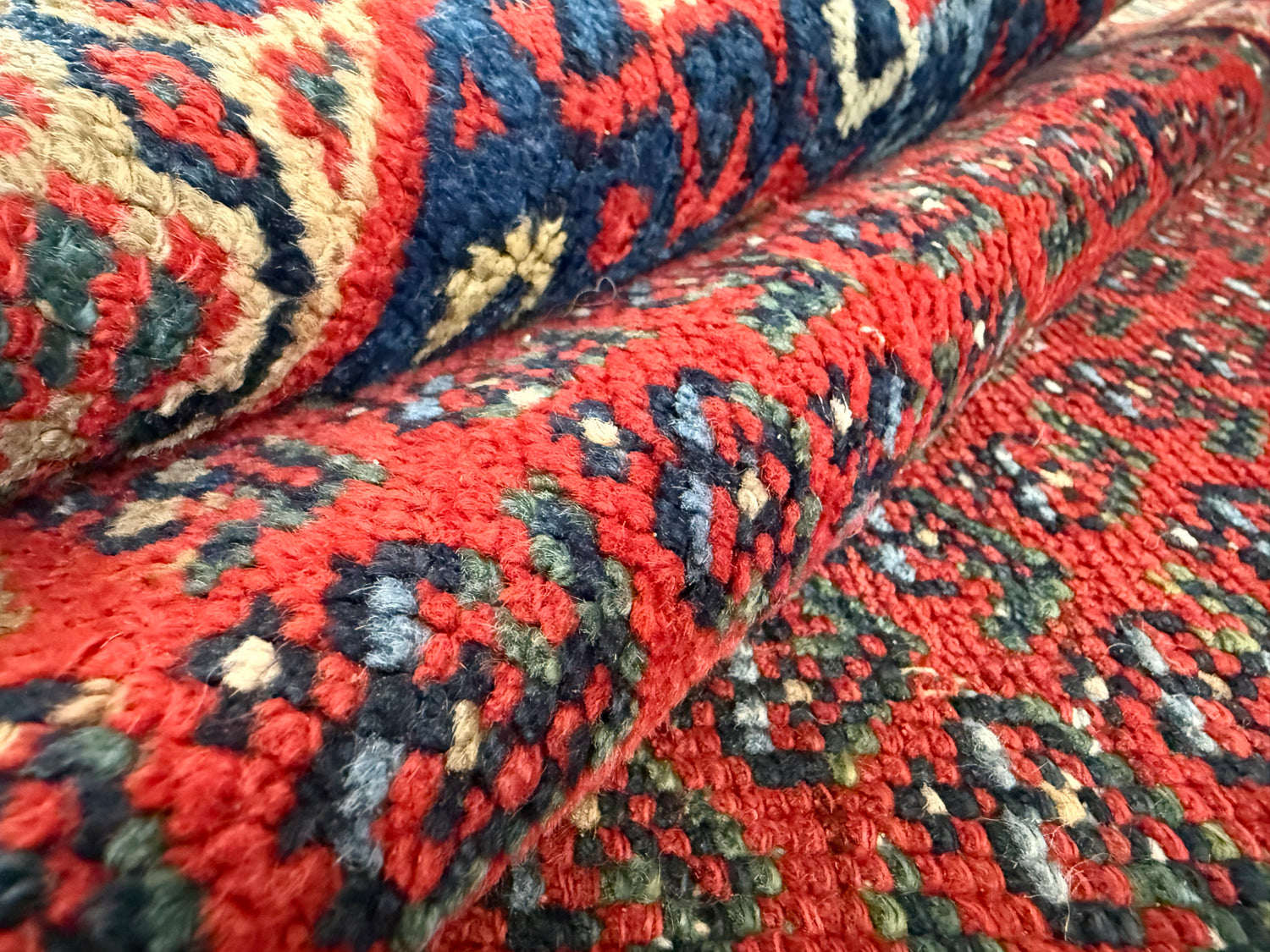 Handgeknoopt vintage tapijt – Zuidelijke Kaukasus – ca. 202 × 133 cm