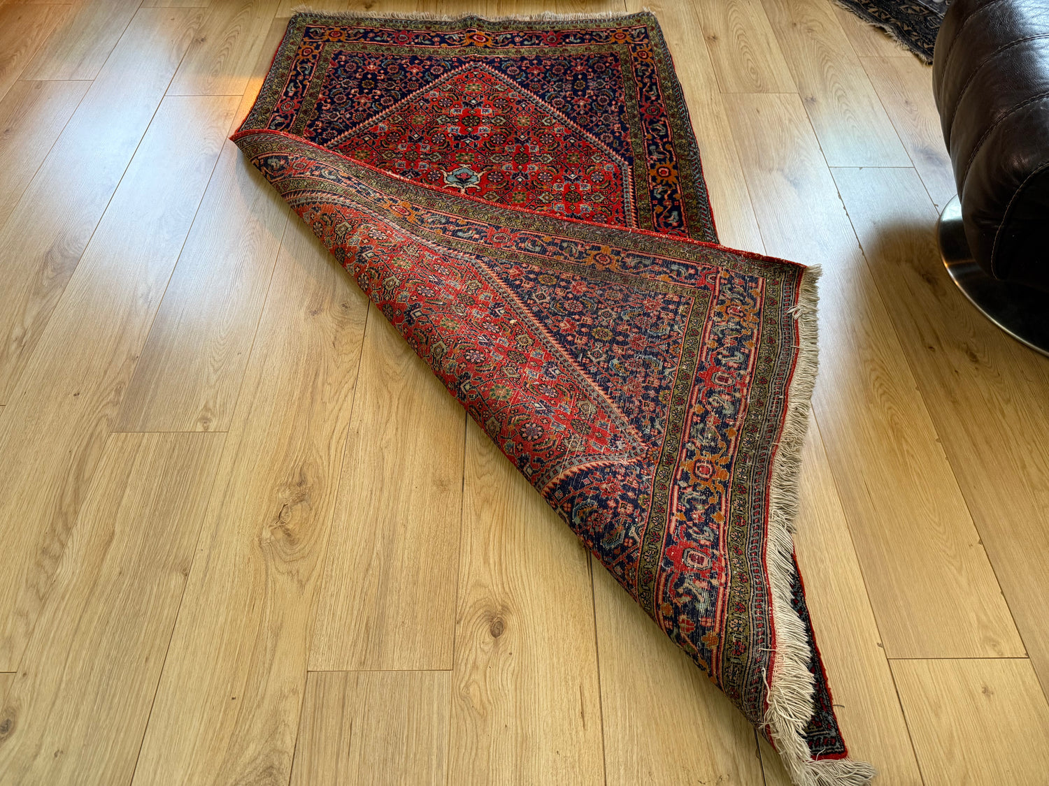 Vintage klassiek handgeknoopt tapijt – ca. 192 × 106 cm