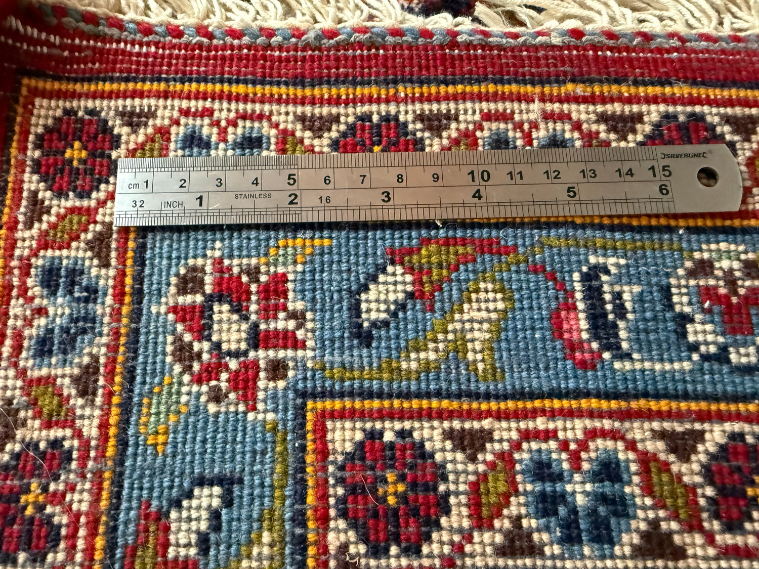 Monumentaal handgeknoopt vintage tapijt – 365 × 249 cm