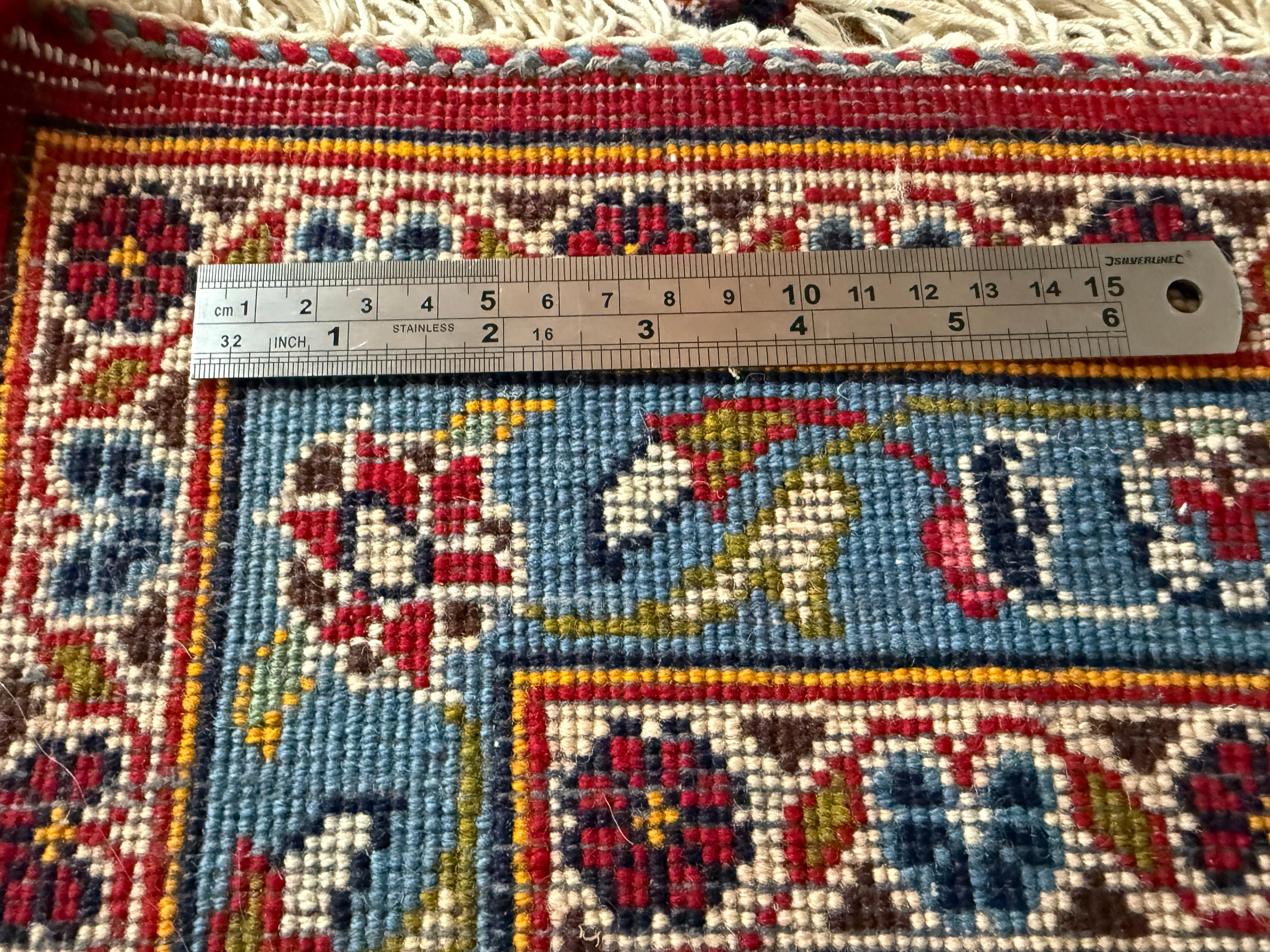 Monumentaal handgeknoopt vintage tapijt – 365 × 249 cm