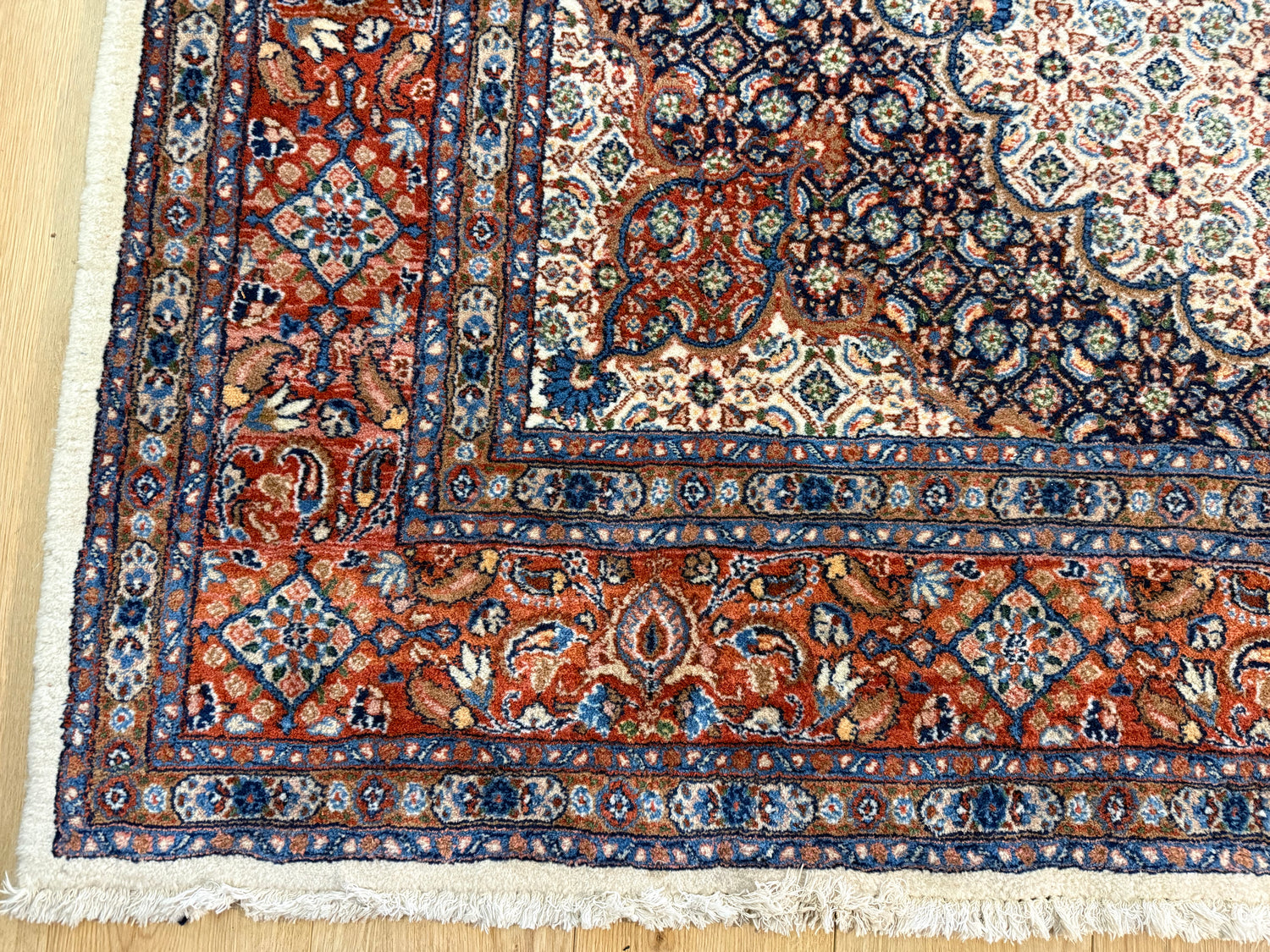 Handgeknoopt Oosters vintage tapijt – 310 × 200 cm – Professioneel gereinigd