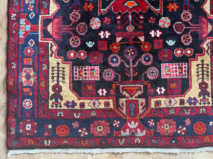 Handgeknoopt vintage tapijt – ca. 209 × 133 cm