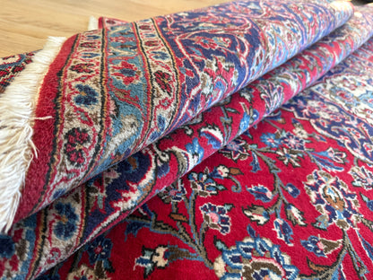 Groot handgeknoopt vintage tapijt – 352 × 247 cm