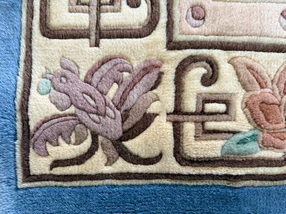 Soft Blue Chinees Deco Rug – 330 × 213 cm