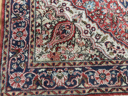 handgeknoopt Oosters Vintage tapijt Kashan stijl  215 x 345 cm