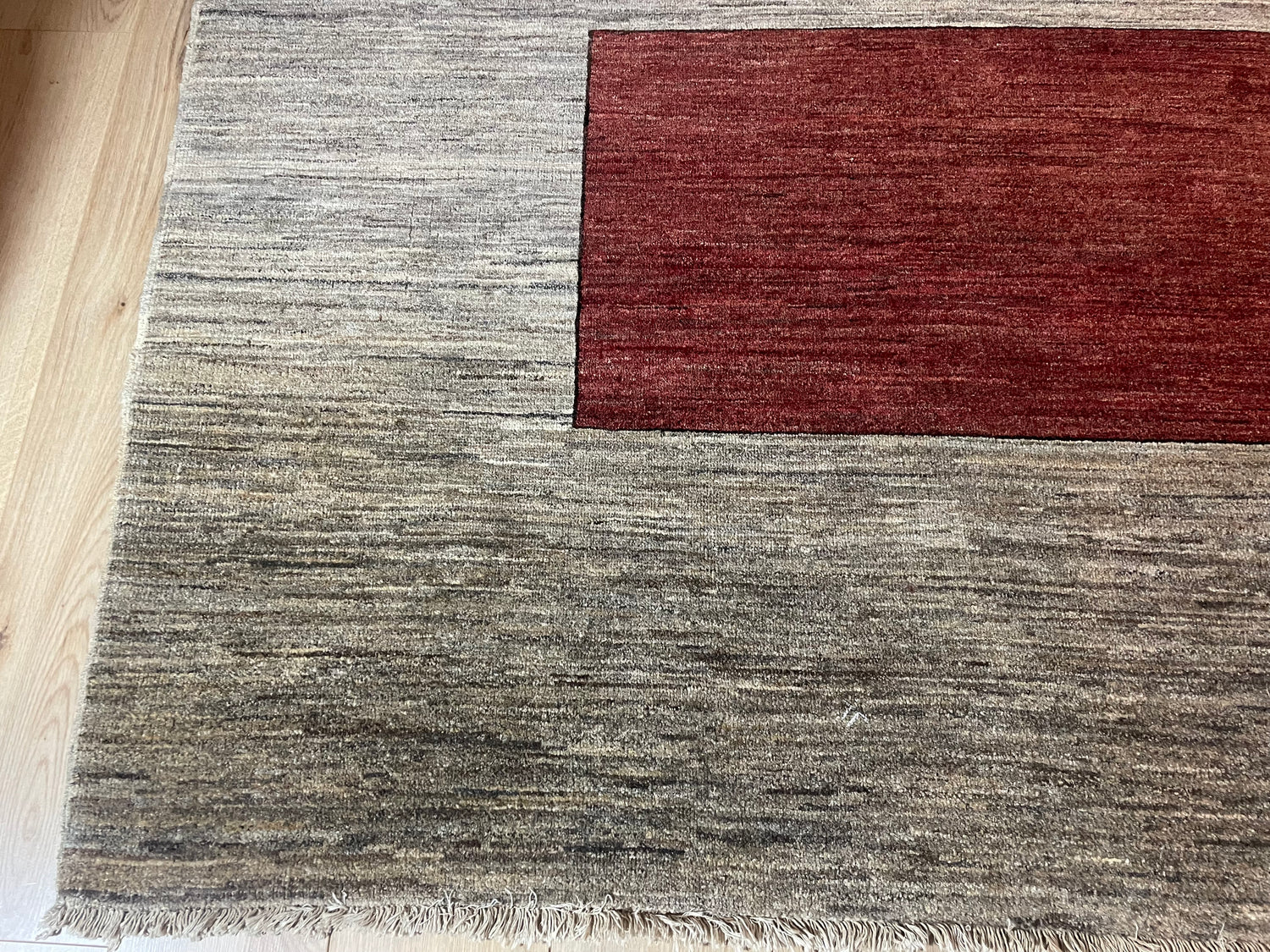 Handgeknoopt Gabbeh-stijl tapijt – ca. 282 × 190 cm