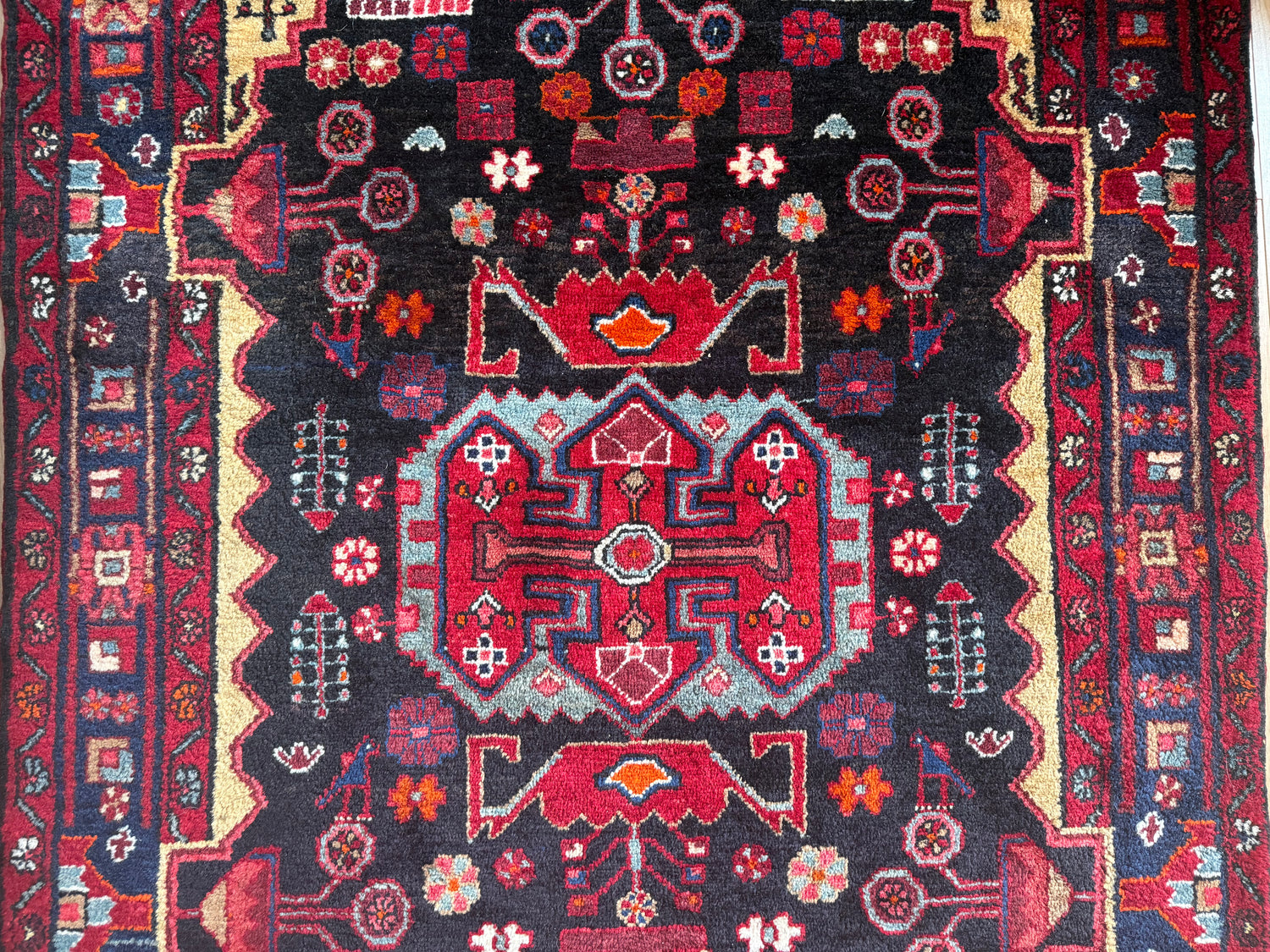 Handgeknoopt vintage tapijt – ca. 209 × 133 cm