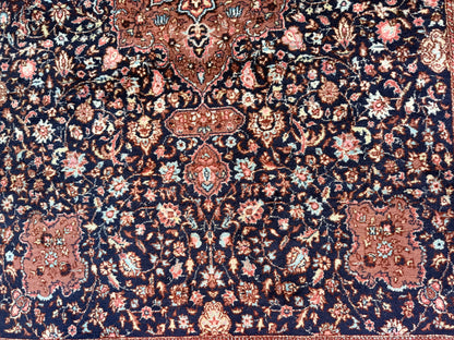 Handgeknoopt vintage Tabriz-stijl tapijt – ca. 208 x 128 cm