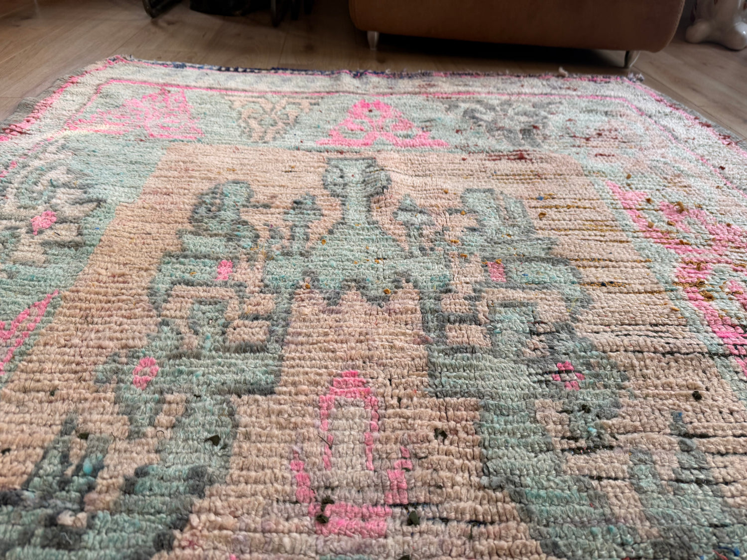 Vintage Marokkaans Berber tapijt (ca. 1950–1970) – 355 × 137 cm