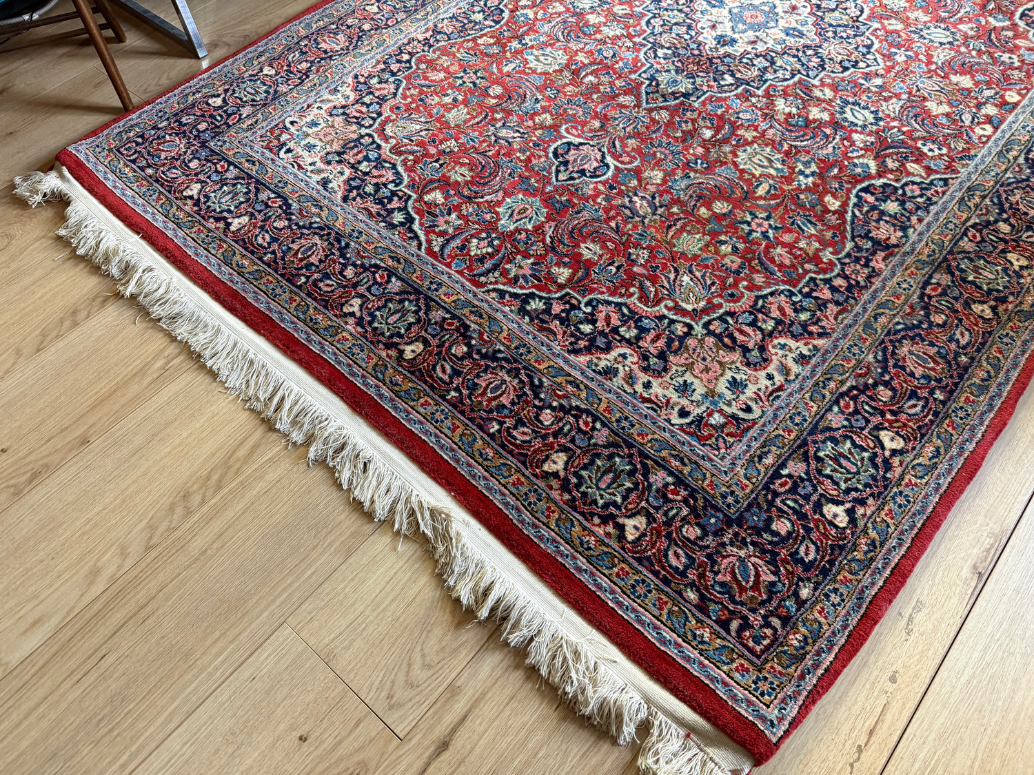 Vintage hand-knotted classic carpet 243 × 148 cm