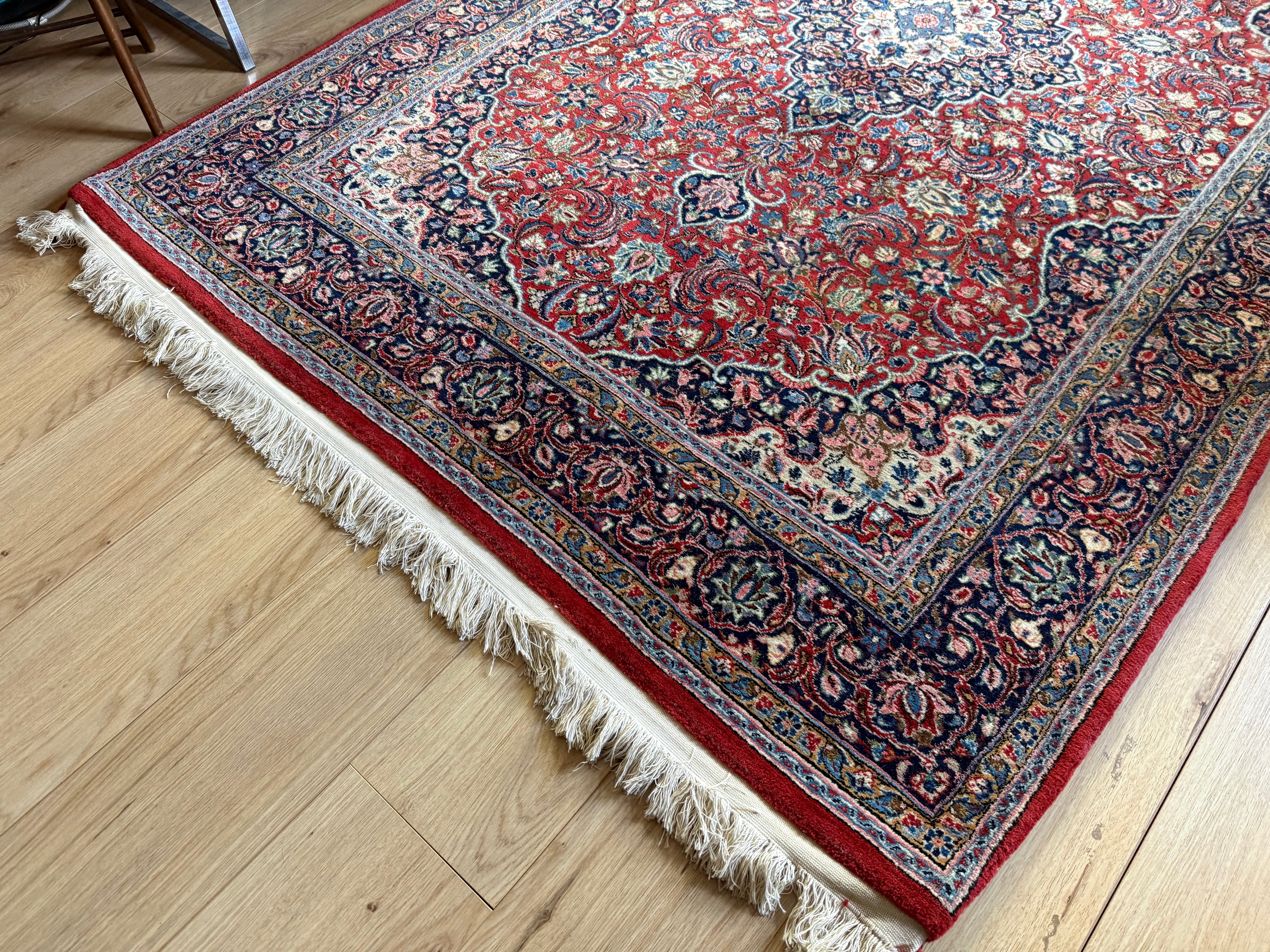 Vintage hand-knotted classic carpet 243 × 148 cm