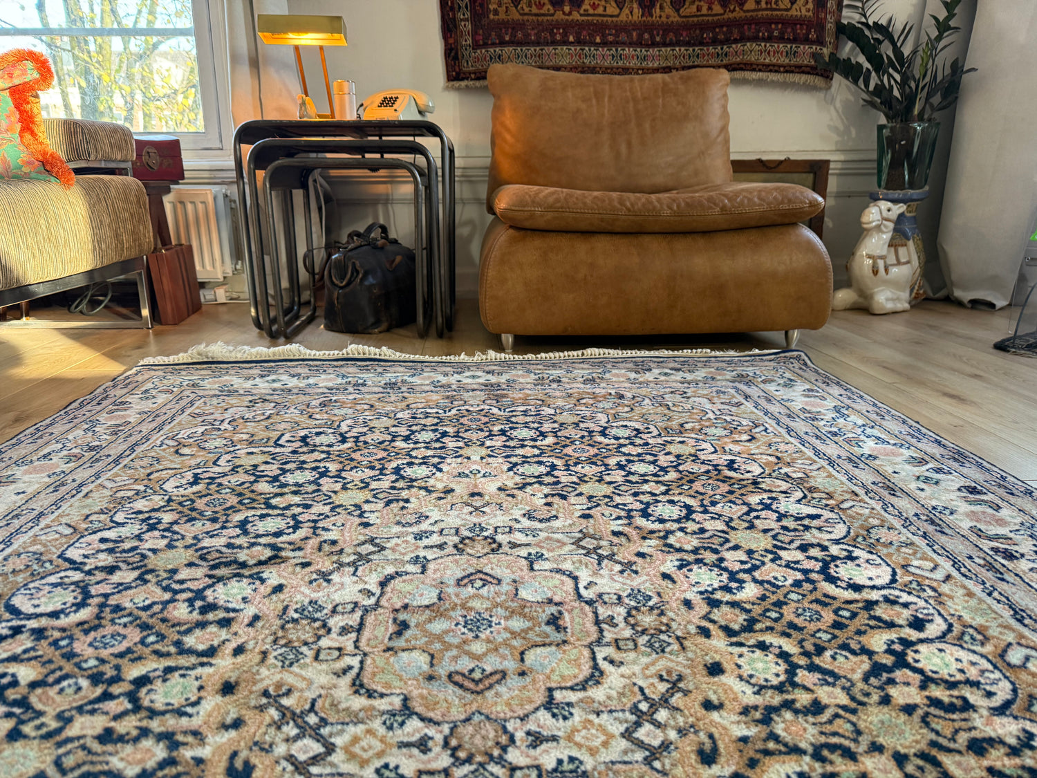 Handgeknoopt vintage klassiek tapijt – ca. 220 × 148 cm