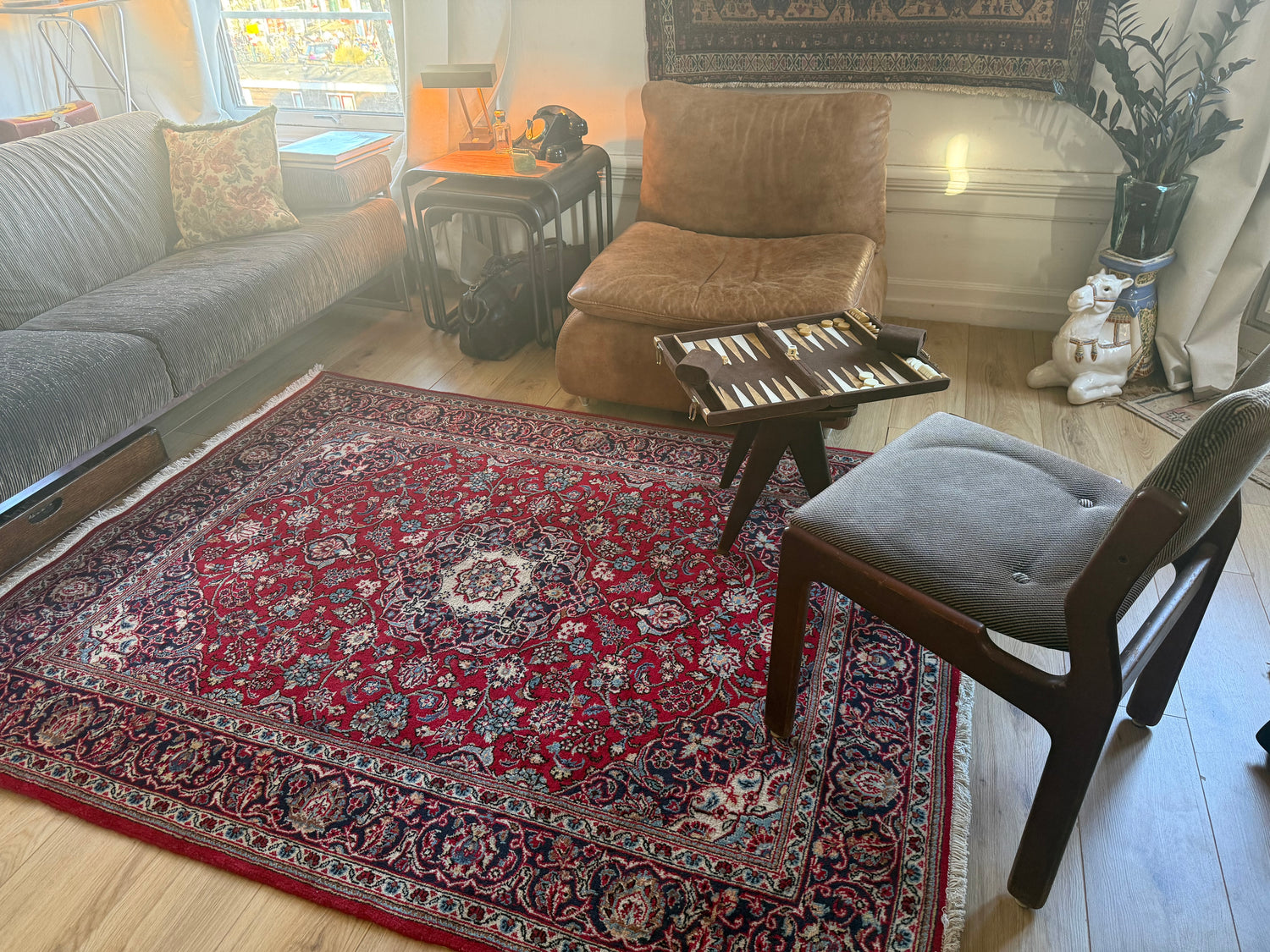 Hand-knotted vintage carpet – 202 × 152 cm