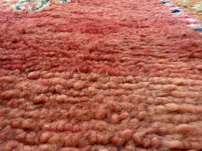 Handgeknoopt vintage Marokkaans tapijt – ca. 370 × 204 cm