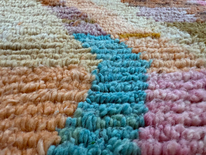 Marokkaans vintage Berber tapijt met zachte pasteltinten – 288 × 170 cm