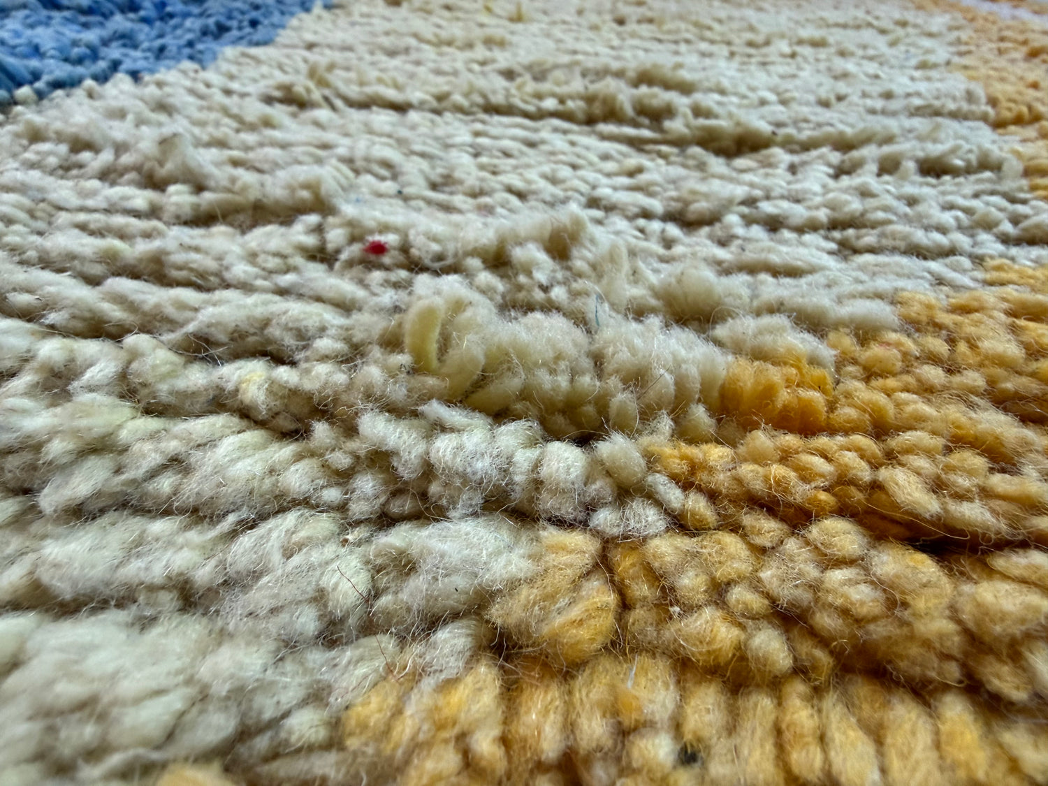 Tapete vintage de design marroquino – 317 × 197 cm – shag abstrato