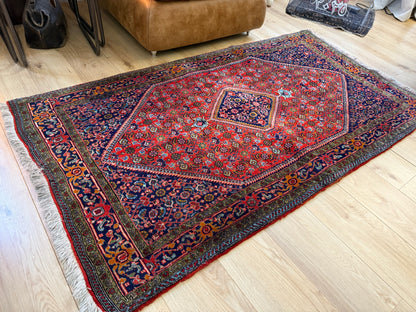 Vintage klassiek handgeknoopt tapijt – ca. 192 × 106 cm