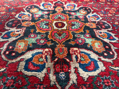 Grande tappeto persiano vintage Hosseinabad – 356 × 242 cm, risalente circa al 1960