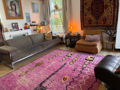 Handgeknoopt vintage Berber tapijt – ca. 308 × 200 cm
