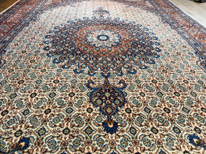 Handgeknoopt Oosters vintage tapijt – 310 × 200 cm – Professioneel gereinigd