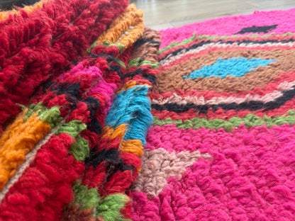 Vintage Marokkaanse Azilal loper – 390 × 80 cm