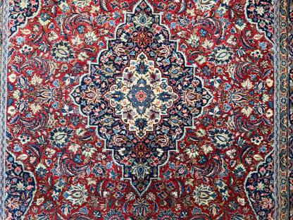 Vintage hand-knotted classic carpet 243 × 148 cm