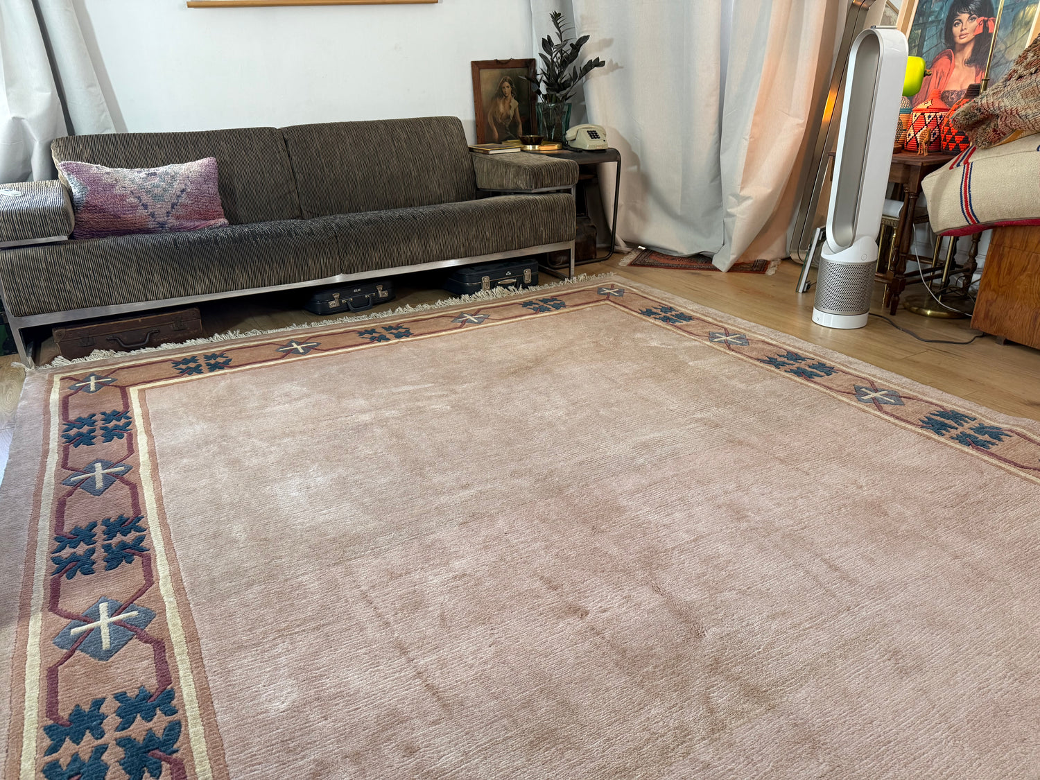 Handgeknoopt vintage tapijt – Chinese Art Deco stijl – ca. 250 × 300 cm