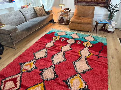 Vintage Marokkaans Boujad tapijt – 300 × 191 cm