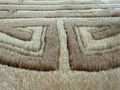 Vintage Deco-stijl wollen tapijt – ca. 330 × 215 cm