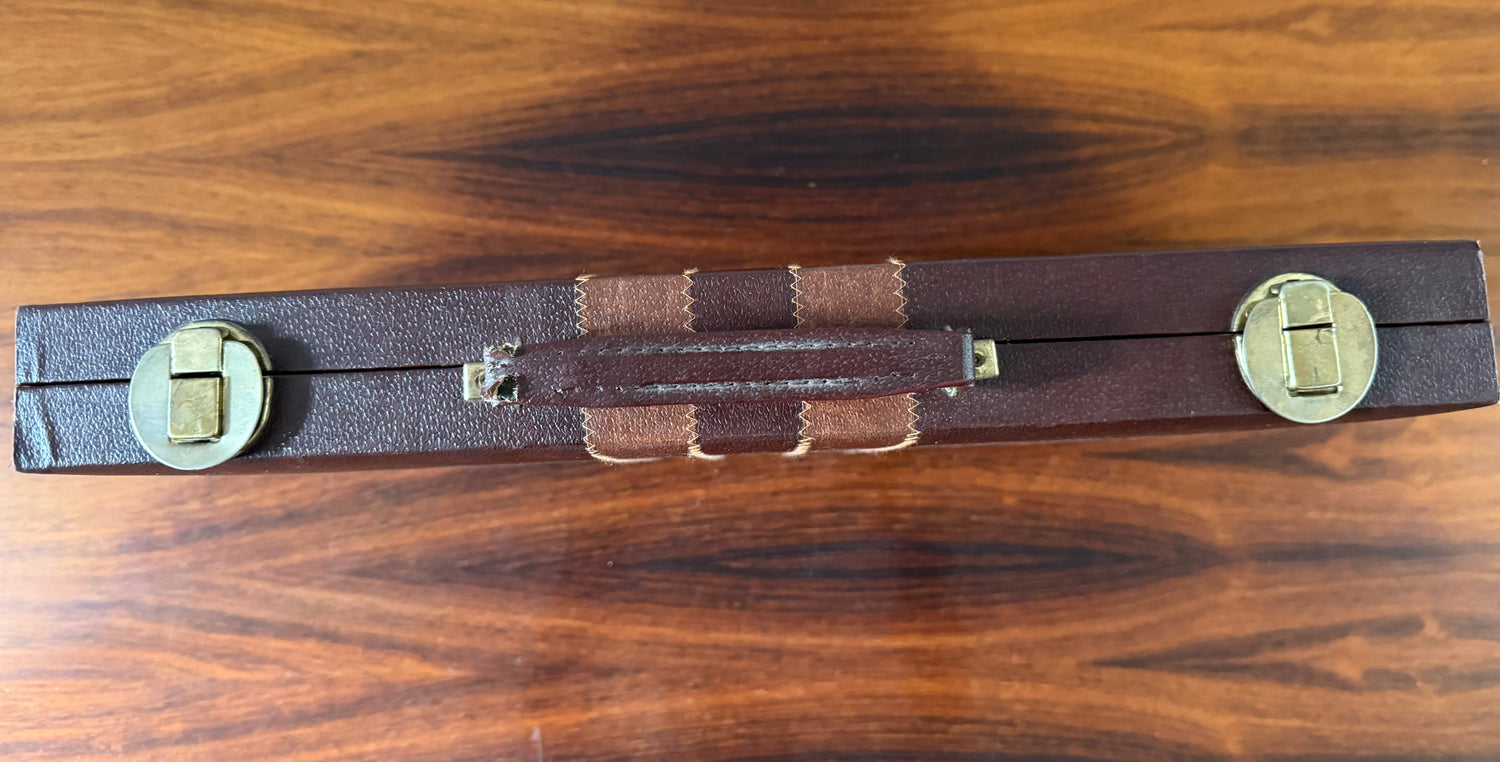 Vintage Backgammon Set Years 80 (1981) Retro Executive Briefcase