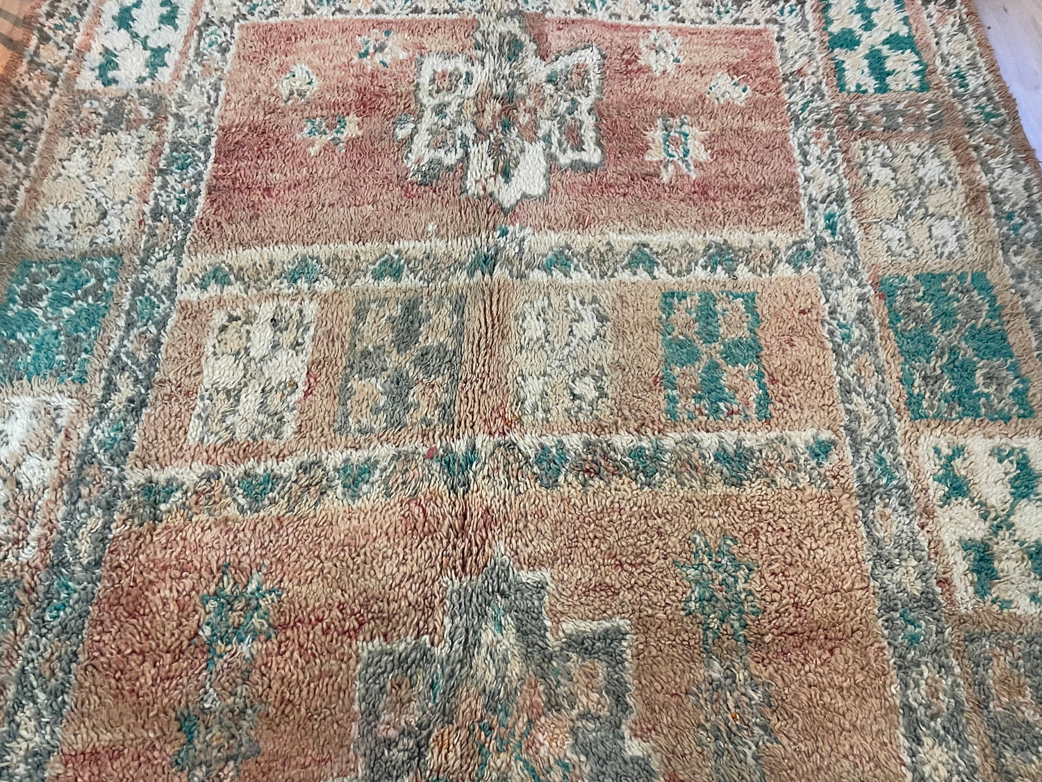 Handgeknoopt vintage Marokkaans tapijt – ca. 335 × 190 cm