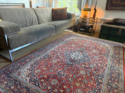Vintage hand-knotted classic carpet 243 × 148 cm