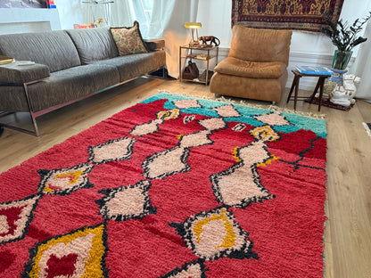 Vintage Marokkaans Boujad tapijt – 300 × 191 cm