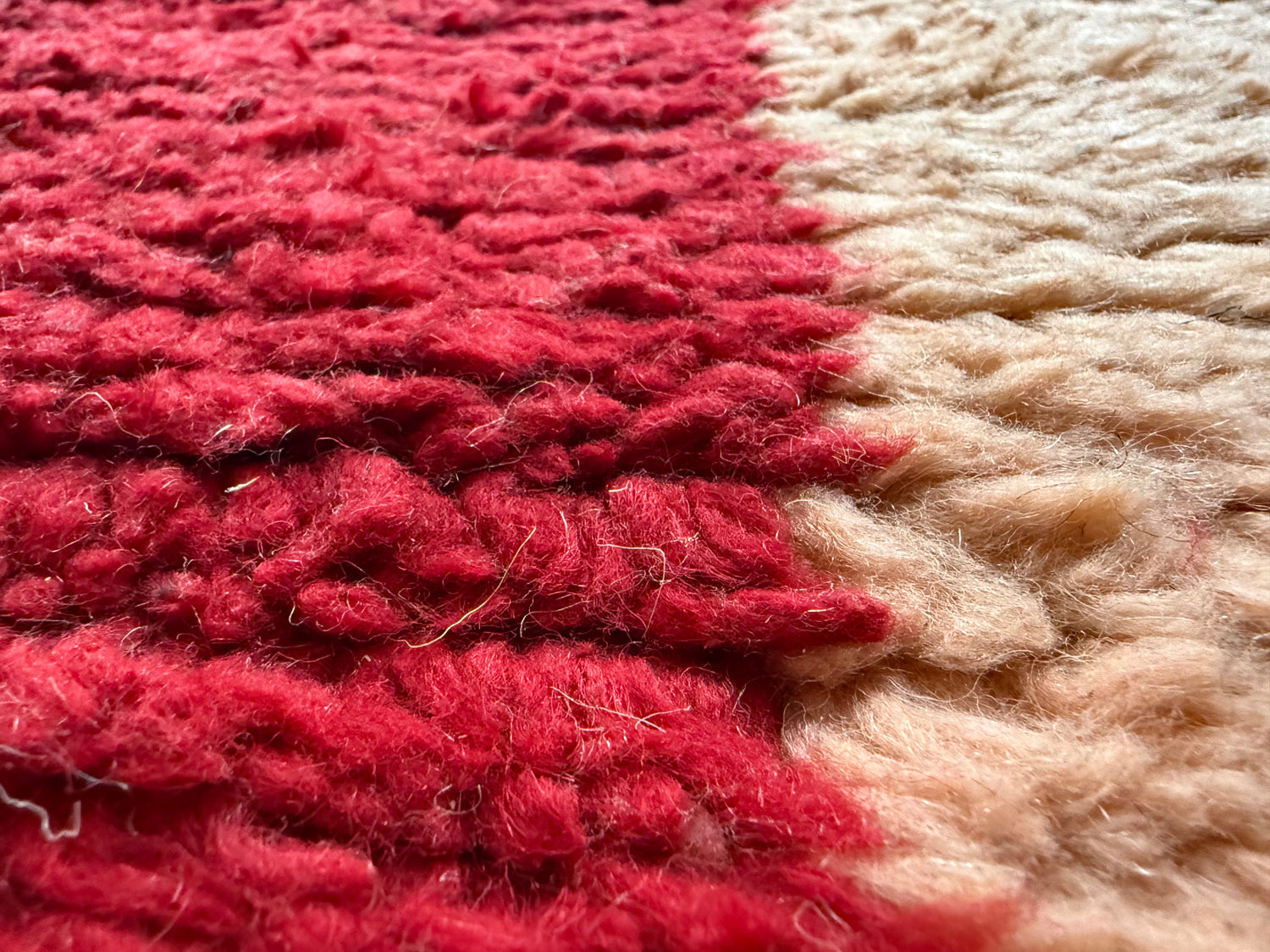 Vintage Moroccan Postmodern Rug 1980s Abstract Design – 332 × 205 cm