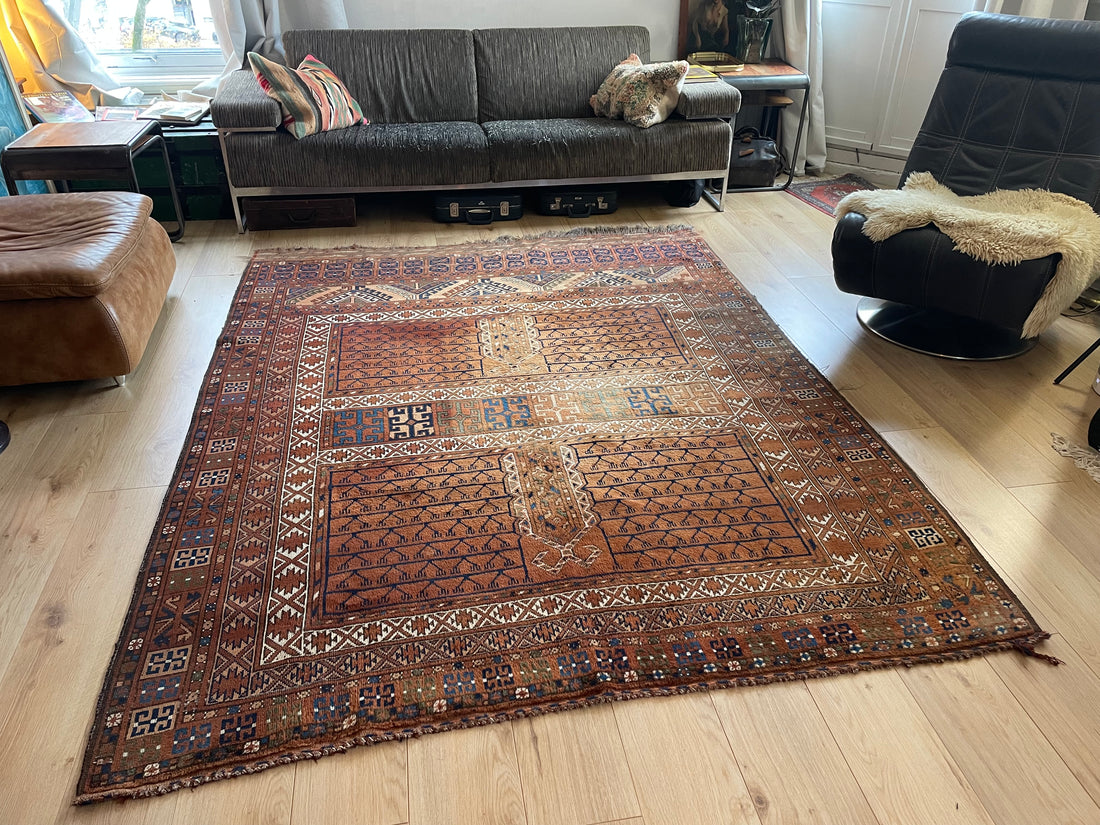 Handgeknoopt vintage tapijt – ca. 250 × 194 cm