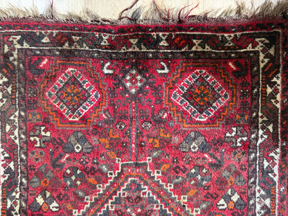 Handgeknoopt vintage Oosters tapijt – ca. 164 × 114 cm