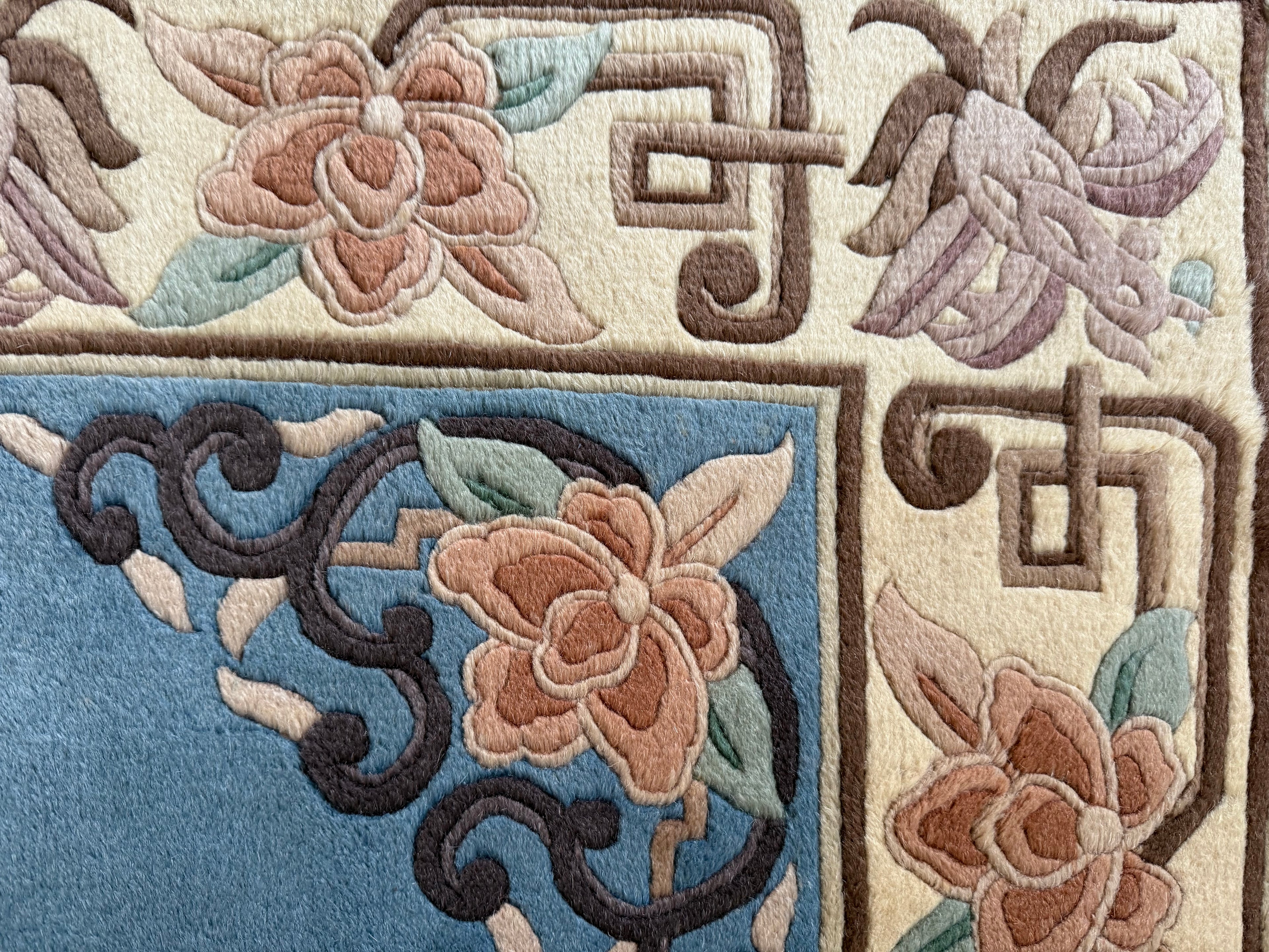 vintage Chinees Deco-tapijt – ca. 155 × 248 cm