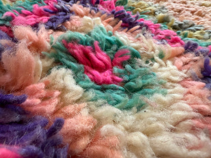 Authentiek handgeknoopt vintage tapijt – kleurrijk boho design – ca. 344 × 174 cm