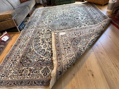 Hand-knotted vintage oriental Nain rug – approx. 245 × 345 cm