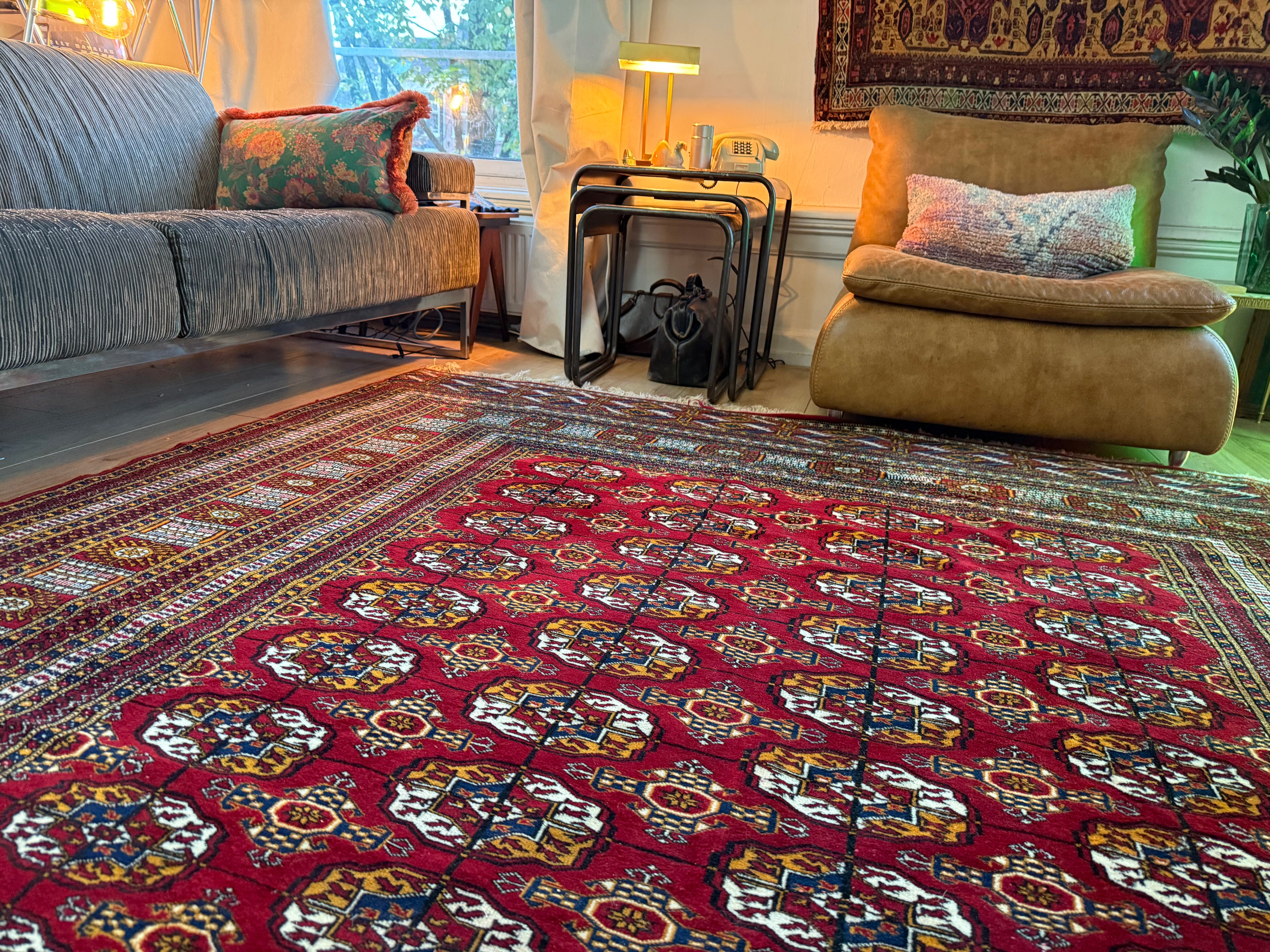 Handgeknoopt Bokhara tapijt – ca. 320 × 223 cm