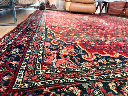 Grande tappeto persiano vintage Hosseinabad – 356 × 242 cm, risalente circa al 1960