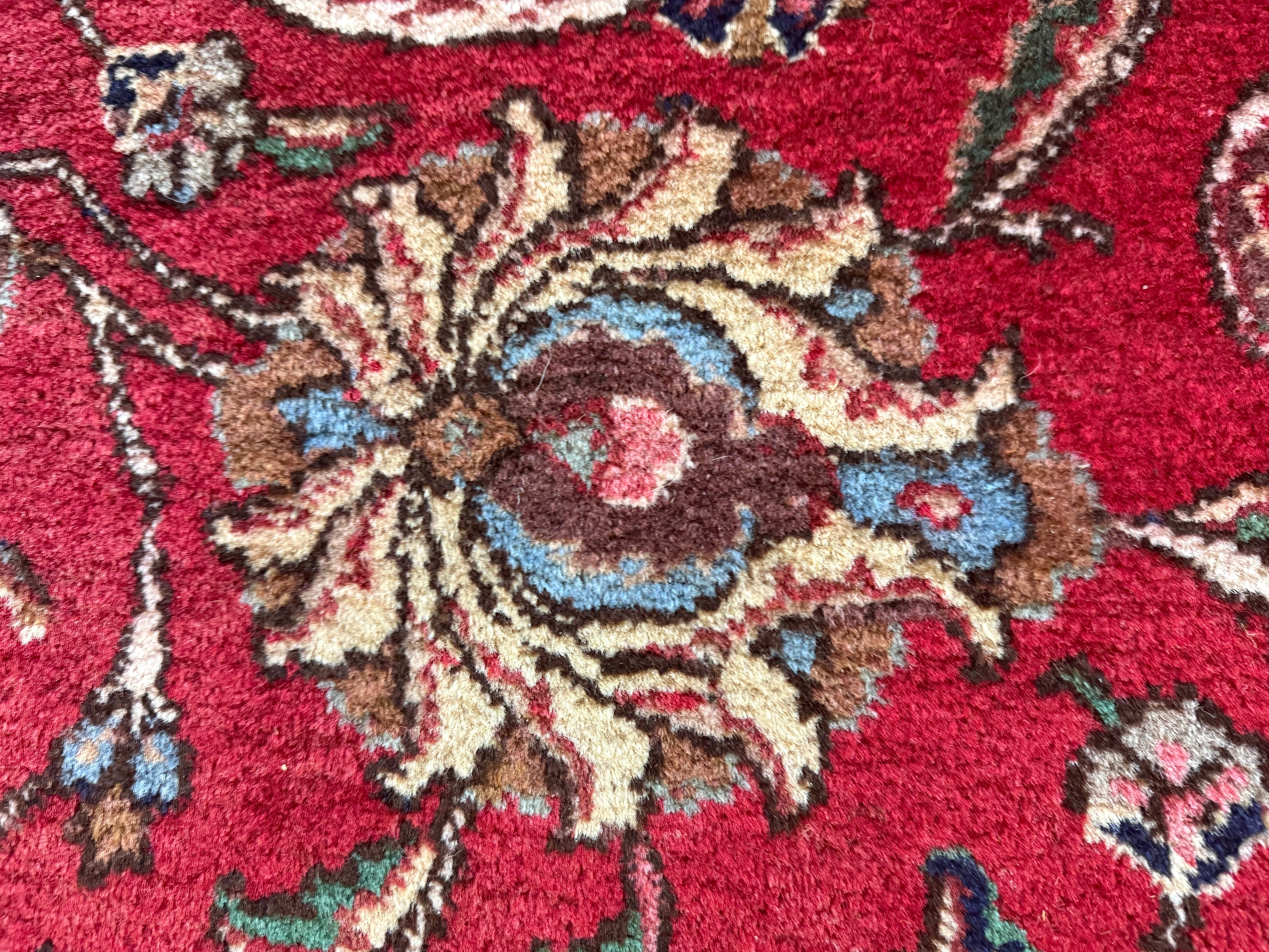 Vintage handgeknoopt vloerkleed – klassieke florale stijl – ca. 320 × 207 cm