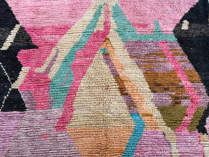 Marokkaans vintage Berber tapijt met zachte pasteltinten – 288 × 170 cm