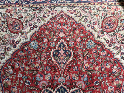handgeknoopt Oosters Vintage tapijt Kashan stijl  215 x 345 cm