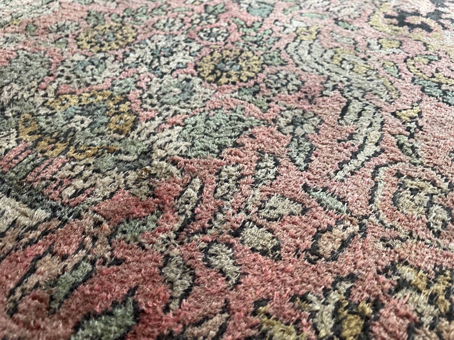 Handgeknoopt vintage Kasmir tapijt – ca. 325 × 216 cm